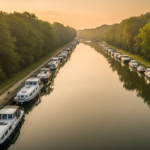 Illustration générée par IA du Halte Nautique de Beaumont-sur-Vesle