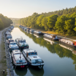 Illustration générée par IA du Halte nautique de Saint-Seine-sur-Vingeanne