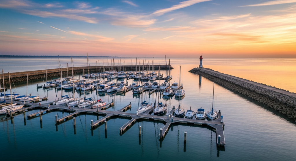 Illustration générée par IA du Port à sec