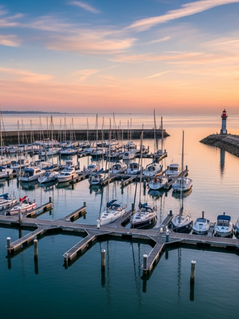 Illustration générée par IA du Port à sec
