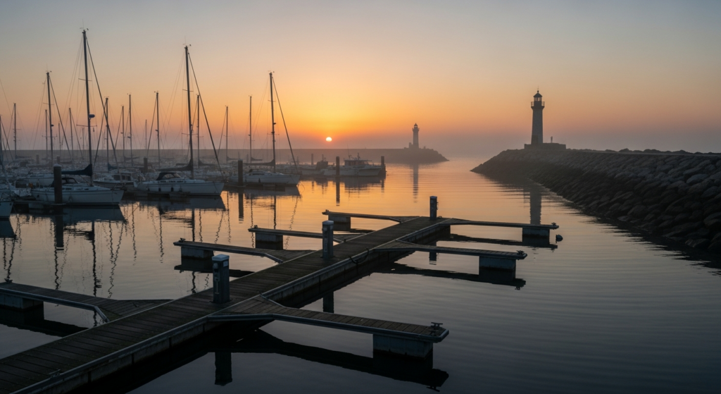 Illustration générée par IA du Port d'Agde