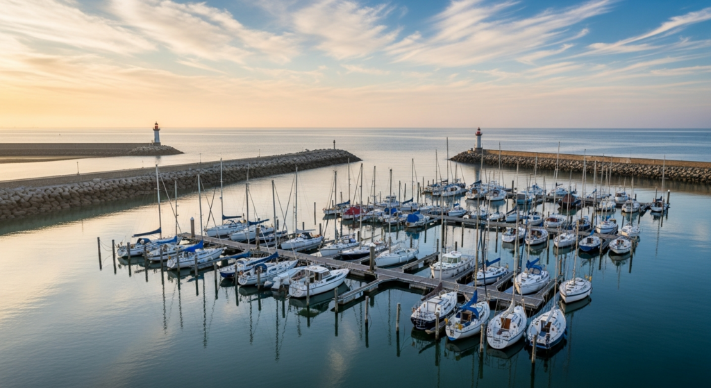 Illustration générée par IA du Port de la Pointe