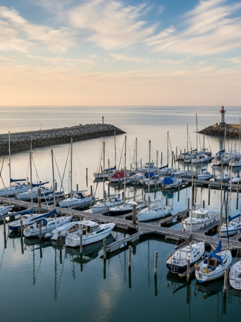 Illustration générée par IA du Port de la Pointe