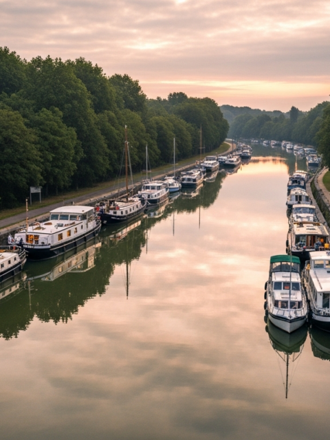 Illustration générée par IA du Port de Noisy