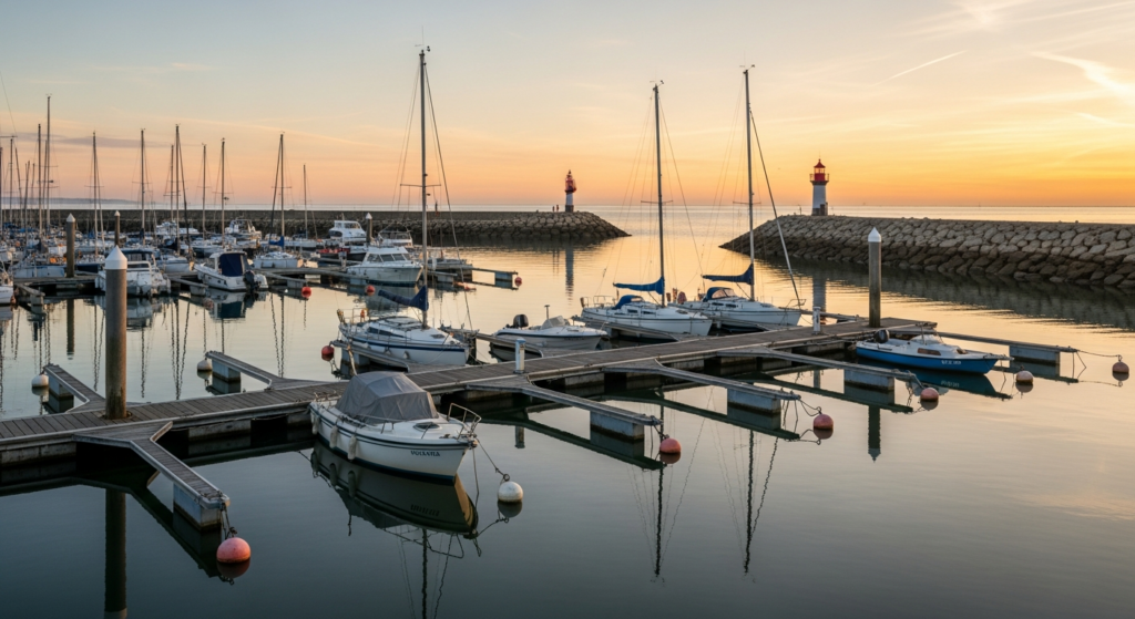 Illustration générée par IA du Port de plaisance
