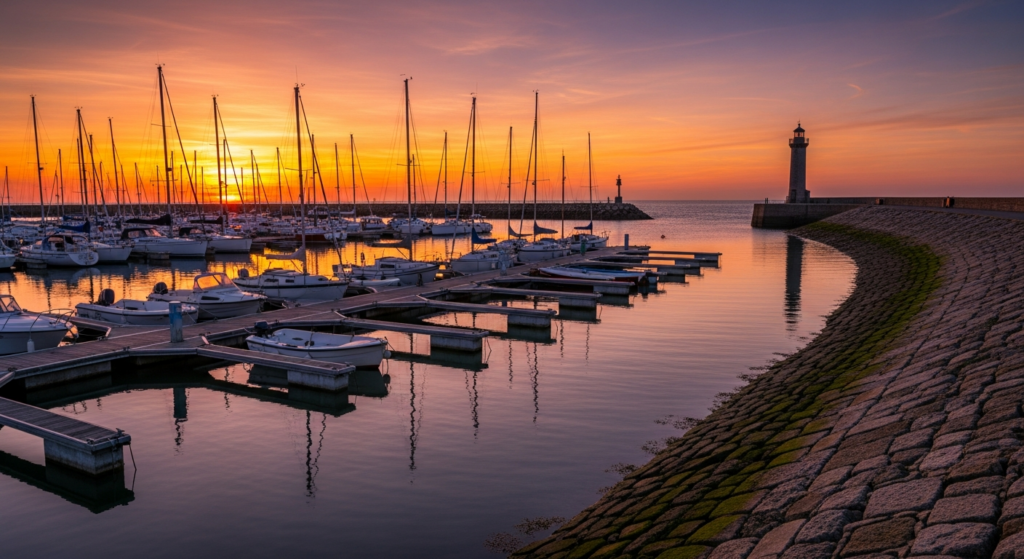 Illustration générée par IA du Port de Plaisance - Bassin Sud
