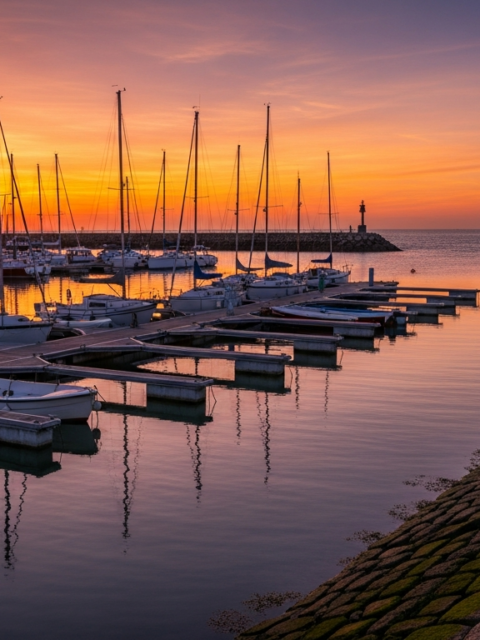 Illustration générée par IA du Port de Plaisance - Bassin Sud
