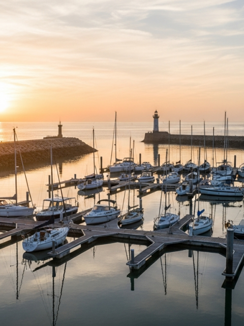 Illustration générée par IA du Port de Plaisance - Saint-Ange