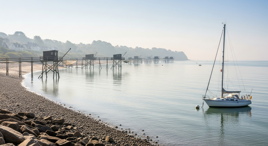 Mouillage le long de la côte atlantique des Pays de la Loire