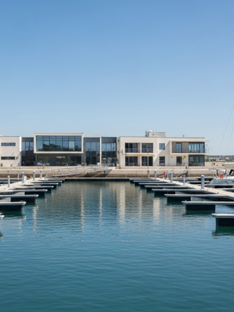 Les services d'un port de plaisance : pontons équipés et capitainerie