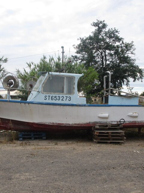 Port Berges de l'Hérault : Bateau abandonné - Grau d’Agde, 2015