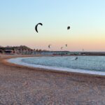 Port Diax Port à sec : Plage de Bonneveine at dusk, Marseille, 2015