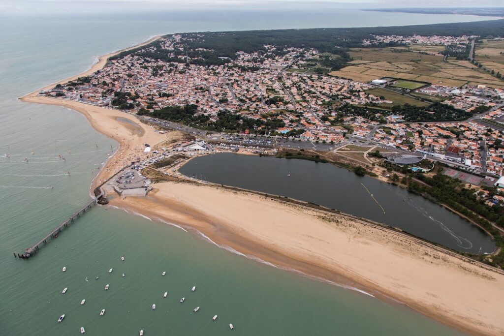 Port de La Tranche : vue aérienne de La Tranche-sur-Mer